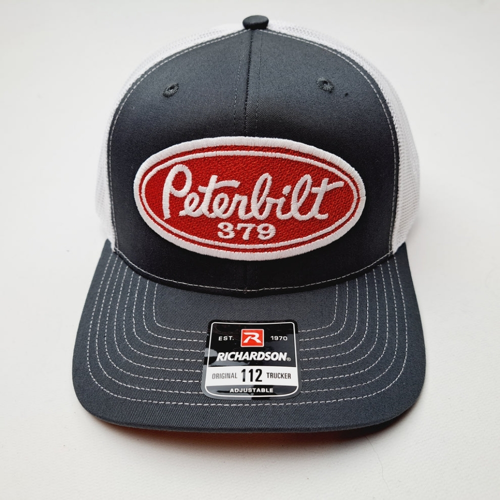 Peterbilt 379 Trucks Retro Vintage Style Patch Trucker Hat Cap 80s Richardson - Picture 6 of 8